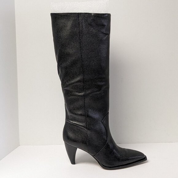 Vince Camuto Nally Knee High Boots, Black Leather, Women's 8 - Picture 2 of 7